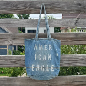 American Eagle Denim Tote Medium Size
